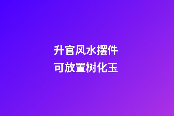 升官风水摆件 可放置树化玉